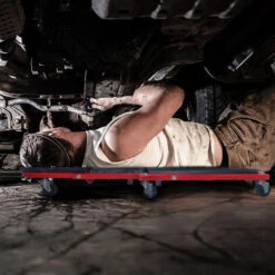 Froadp 92x44x12cm Chariot De Montage 2 En 1 Pour Voiture, Chariots De Visite Et Tabourets à Roulettes, Siège Pliable, Tabourets D'atelier Avec 6 Roues Rotatives à 360 °, Charge Maximale 150 Kg -Stanleyfaco Magasin 66347751 5