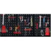 Froadp Panneau Perforé Panneaux Avec 17 Crochets, Panneau Porte Outils Mural, Système De Rangement Mural Pour Pour Rangerment D'outils, 120x60x2cm -Stanleyfaco Magasin 66347778 1