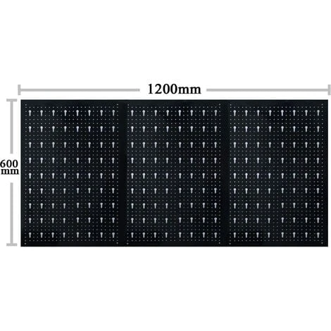 Froadp Panneau Perforé Panneaux Avec 17 Crochets, Panneau Porte Outils Mural, Système De Rangement Mural Pour Pour Rangerment D'outils, 120x60x2cm 4 Froadp Panneau Perforé Panneaux Avec 17 Crochets, Panneau Porte Outils Mural, Système De Rangement Mural Pour Pour Rangerment D'outils, 120x60x2cm – Image 2