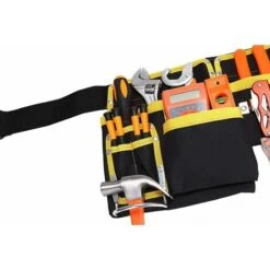 Ceinture Porte-outils Avec 11 Poches, Porte Outils,en Tissu Oxford Imperméable, Avec Sangles Réglables, Pour électriciens, Charpentiers, Constructeurs -Stanleyfaco Magasin 66438525 5