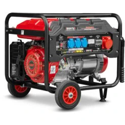 Groupe électrogène Max 6000W Avec Roues Et Prise Triphasée - Brick