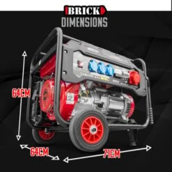 Groupe électrogène Max 6000W Avec Roues Et Prise Triphasée - Brick -Stanleyfaco Magasin 67177162 4