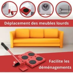 Kit De Déplacement De Meubles ARTECSIS – Souleve Jusqu’à 150kg / Lève Porte, Déplace Meubles / Cric Pour Meuble + 4 Roulettes 9 Kit De Déplacement De Meubles ARTECSIS – Souleve Jusqu’à 150kg / Lève Porte, Déplace Meubles / Cric Pour Meuble + 4 Roulettes -Stanleyfaco Magasin 67178711 3