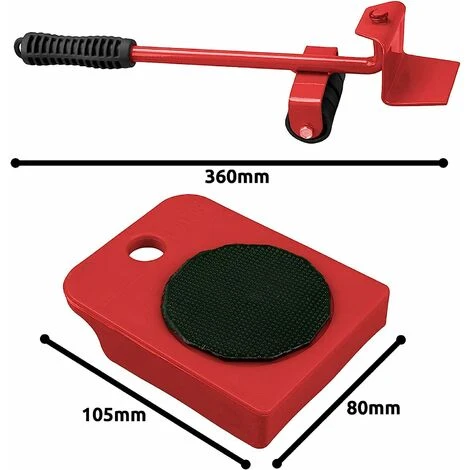 Kit De Déplacement De Meubles ARTECSIS – Souleve Jusqu’à 150kg / Lève Porte, Déplace Meubles / Cric Pour Meuble + 4 Roulettes 7 Kit De Déplacement De Meubles ARTECSIS – Souleve Jusqu’à 150kg / Lève Porte, Déplace Meubles / Cric Pour Meuble + 4 Roulettes – Image 5