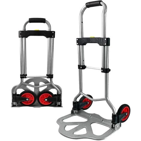 Froadp Chariot à Bagages Pliable En Acier Avec Poignée Et Roues Réglables En Hauteur Évolutif Jusqu'à 60 Kg Fourgon De Charge Pour Le Transport Des Bagages Camping Pique-nique Voyage Shopping 3 Froadp Chariot à Bagages Pliable En Acier Avec Poignée Et Roues Réglables En Hauteur Évolutif Jusqu'à 60 Kg Fourgon De Charge Pour Le Transport Des Bagages Camping Pique-nique Voyage Shopping