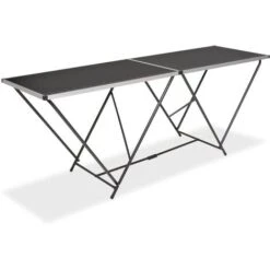 Table Pliable De Collage MDF Et Aluminium 200 X 60 X 78 Cm
