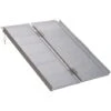 HOMCOM Rampe De Fauteuil Roulant Rampe De Chargement Antidérapante Pliable Avec Bordures De Sécurité Max. 270 Kg Alu -Stanleyfaco Magasin 6812124 1