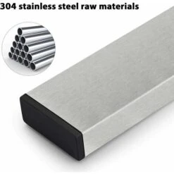 DENUOTOP Barre à Couteaux Aimantée De 40cm, Montage Mural, Sans Perçage, Barre De Couteau En Acier Inoxydable Brossé, Support Magnétique Pour Couteaux Pour Cuisine, Très Forte Tenue Et Assemblage Faci -Stanleyfaco Magasin 69003792 3