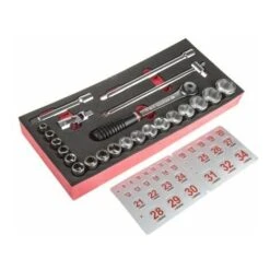 Jeu De Douilles Facom 1/2" Carré 23 Pièces ( Prix Pour 1 )