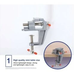 Déstockage Alliage D'aluminium Petite Pince De Table Vice Hobby Jewlery Work 30MM - Table Bricolage étau Miniature étau Petits Bijoutiers Pince De Passe-temps Sur Le Banc Vice Outil De Forage -Stanleyfaco Magasin 69251384 3