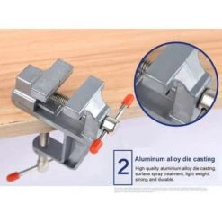 Déstockage Alliage D'aluminium Petite Pince De Table Vice Hobby Jewlery Work 30MM - Table Bricolage étau Miniature étau Petits Bijoutiers Pince De Passe-temps Sur Le Banc Vice Outil De Forage -Stanleyfaco Magasin 69251384 4