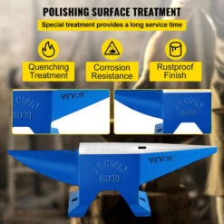 VEVOR Enclume De Forgeron Enclume D’acier Métal Trou Carré Et Rond Forger 132.3LBS (60KG) -Stanleyfaco Magasin 69342738 4