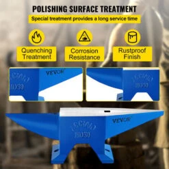 VEVOR Enclume De Forgeron 88.2lbs Enclume De Acier Noir Forger Riveter Aplatir Former Le Metal Travail Du Metal Traitement Thermique Bijoutier Marteau Comme Cadeau Portable Robuste En Securite -Stanleyfaco Magasin 69342869 4