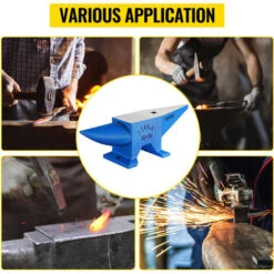 VEVOR Enclume De Forgeron 88.2lbs Enclume De Acier Noir Forger Riveter Aplatir Former Le Metal Travail Du Metal Traitement Thermique Bijoutier Marteau Comme Cadeau Portable Robuste En Securite -Stanleyfaco Magasin 69342869 5