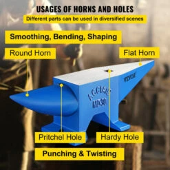 VEVOR Enclume En Fonte Enclume Bleue 66 Lb Pour Les Forgerons/riveter/former Du Métal -Stanleyfaco Magasin 69343025 5