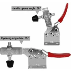 GH-201-B - Lot De 4 Sauterelles à Serrage Vertical Avec Base Horizontale - Capacité 90 Kg 10 GH-201-B - Lot De 4 Sauterelles à Serrage Vertical Avec Base Horizontale - Capacité 90 Kg -Stanleyfaco Magasin 69494808 4