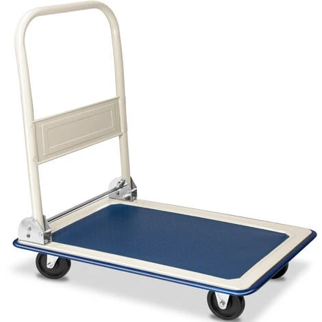 Chariot De Transport 150 Kg Diable Platforme Pliable Roues En Caoutchouc Plateau 3 Chariot De Transport 150 Kg Diable Platforme Pliable Roues En Caoutchouc Plateau