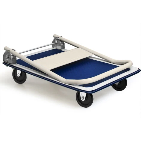 Chariot De Transport 150 Kg Diable Platforme Pliable Roues En Caoutchouc Plateau 7 Chariot De Transport 150 Kg Diable Platforme Pliable Roues En Caoutchouc Plateau – Image 5