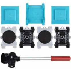 Lève-Meubles Robuste - 8 Pièces Kit De Déplacement De Meubles Lourds Lève-meubles Avec Patin Rotatif à 360 Degrés De Meubles Lourds Pour Canapés Et Réfrigérateurs - Oi-FRIS