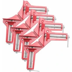 YIDOMDE Lot De 4 Pinces D'Angle Pour Le Travail Du Bois, Angle Droit De 90 Degrés, Pince à Onglet Réglable En Bois Pour Cadre Photo, Aquarium, Meubles De Fixation à Angle Droit