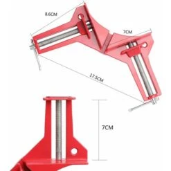 YIDOMDE Lot De 4 Pinces D'Angle Pour Le Travail Du Bois, Angle Droit De 90 Degrés, Pince à Onglet Réglable En Bois Pour Cadre Photo, Aquarium, Meubles De Fixation à Angle Droit -Stanleyfaco Magasin 71126496 2