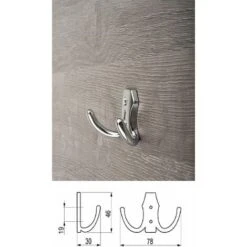 2x Crochet Métal Acier Métal Chromé Brillant Meuble Cuisine Salle De Bain Porte Serviette Manteau Chemise Torchon Décoration à Visser 5 2x Crochet Métal Acier Métal Chromé Brillant Meuble Cuisine Salle De Bain Porte Serviette Manteau Chemise Torchon Décoration à Visser -Stanleyfaco Magasin 71899700 2