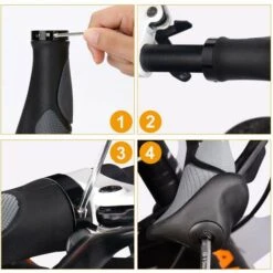 YIDOMDE Poignées De Vélo Poignées De Guidon De Vélo Poignées De Vtt Poignées Ergonomiques Poignées De Guidon De Vélo De Vélo Poignées De Guidon Antidérapantes 22mm Pour Vélos-B -Stanleyfaco Magasin 71910443 4