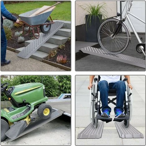 Rampe De Chargement Lot De 2 Pcs En Acier Galvanise 4 Rampe De Chargement Lot De 2 Pcs En Acier Galvanise – Image 2