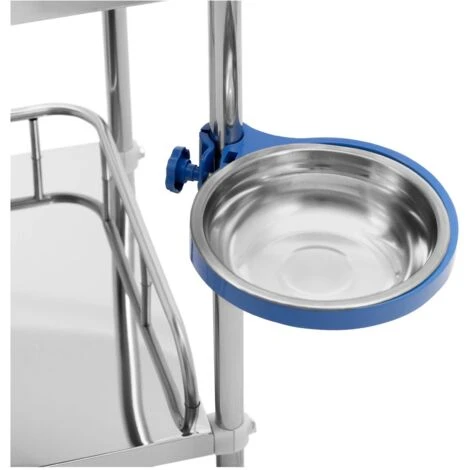 Chariot Médical Chariot Médical Inox 2 étagères 1 Tiroir 20 Kg 4 Chariot Médical Chariot Médical Inox 2 étagères 1 Tiroir 20 Kg – Image 2