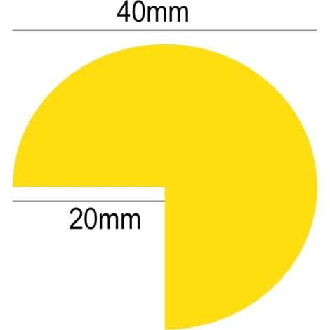 Amortisseur De Chocs - Rond Pour Angles Droits - Jaune/Noir - 8002060 4 Amortisseur De Chocs - Rond Pour Angles Droits - Jaune/Noir - 8002060 – Image 2