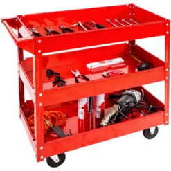 Servante D'atelier 3 étages - Chariot A Outils, Caisse A Outils, Chariot Servante D´atelier -Stanleyfaco Magasin 7513861 3