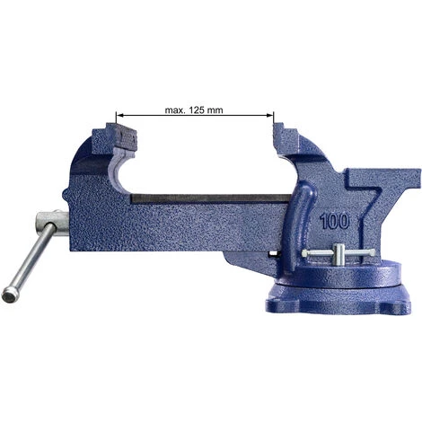 Étau De Serrage, établi, Enclume, Plateau Base Tournante - Pince De Serrage, Etau Etabli, Etau Fonte - 125 Mm 7 Étau De Serrage, établi, Enclume, Plateau Base Tournante - Pince De Serrage, Etau Etabli, Etau Fonte - 125 Mm – Image 5