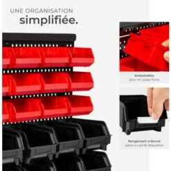 Etagère Murale Avec 30 Bacs De Rangement - Bibliotheque Murale, Etagere Suspendue/flottante, Etagere Bibliotheque -Stanleyfaco Magasin 7514296 3