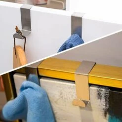 YIDOMDE 6 Pièces Crochets De Porte Crochets De Porte D'Armoire Crochets De Suspension En Forme De Z Pour Bureau De Chambre à Coucher De Cuisine Salle De Bain 9 YIDOMDE 6 Pièces Crochets De Porte Crochets De Porte D'Armoire Crochets De Suspension En Forme De Z Pour Bureau De Chambre à Coucher De Cuisine Salle De Bain -Stanleyfaco Magasin 75981277 3