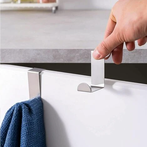 YIDOMDE 6 Pièces Crochets De Porte Crochets De Porte D'Armoire Crochets De Suspension En Forme De Z Pour Bureau De Chambre à Coucher De Cuisine Salle De Bain 7 YIDOMDE 6 Pièces Crochets De Porte Crochets De Porte D'Armoire Crochets De Suspension En Forme De Z Pour Bureau De Chambre à Coucher De Cuisine Salle De Bain – Image 5