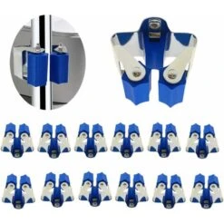 3-H Porte Balais Mural,Support Mural Balai 12 Pièces,l’épaisseur Du Porte Balai Est De 0.7 Mm Et Non De 0.4 Mm,Accroche Balai Mural Pour Buanderie Jardin,Garage