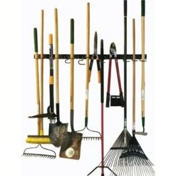 Système De Rangement Réglable, 120cm, Supports Muraux Pour Outils, Organiseur Mural Pour Outils, Organiseur De Garage, Organiseur D’outils De Jardin, Parfaits Pour Rangement De Garage