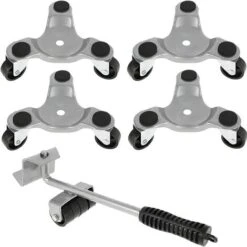 Kit De Deplace Meuble Lourd Sans Effort LĂšve-Meubles Robuste Avec 3 Rouleau Outil DĂ©mĂ©nagement Meubles Pour DĂ©placement Meubles Appareils Ălectriques