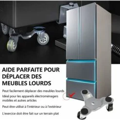 Kit De Deplace Meuble Lourd Sans Effort Lève-Meubles Robuste Avec 3 Rouleau Outil Déménagement Meubles Pour Déplacement Meubles Appareils Électriques -Stanleyfaco Magasin 76572976 5