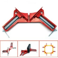 Serre-joint, Jeu De 4 Pinces à Angle Droit 90 Degrés Pour Le Travail Du Bois, Ajustable Pince à Onglet Pour Cadre Photo, Aquarium, Meubles, Outils à Main -Stanleyfaco Magasin 76599962 3