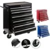 AREBOS Chariot D'atelier 7 Tiroirs Verrouillable 4 Roulettes Tapis Antidérapants Noir -Stanleyfaco Magasin 7968595 1