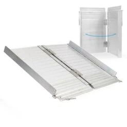 Fauteuil Roulant Rampe Rampe De Fauteuil Roulant Alu 122 Cm 270 Kg Mobile Pliable Rampe Plate