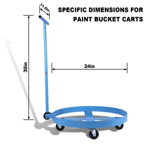 Chariot De Plantes En Acier, Chariot De Transport à Roulettes, 55 Gallons Dolly à Tambour Avec Poignée, Heavy Duty Chariot à Tambour Pour Atelier, Usines, Entrepôt 4 Chariot De Plantes En Acier, Chariot De Transport à Roulettes, 55 Gallons Dolly à Tambour Avec Poignée, Heavy Duty Chariot à Tambour Pour Atelier, Usines, Entrepôt – Image 2