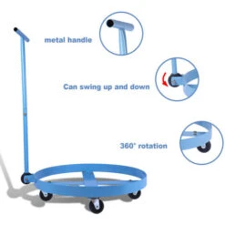 Chariot De Plantes En Acier, Chariot De Transport à Roulettes, 55 Gallons Dolly à Tambour Avec Poignée, Heavy Duty Chariot à Tambour Pour Atelier, Usines, Entrepôt 9 Chariot De Plantes En Acier, Chariot De Transport à Roulettes, 55 Gallons Dolly à Tambour Avec Poignée, Heavy Duty Chariot à Tambour Pour Atelier, Usines, Entrepôt -Stanleyfaco Magasin 81276819 3