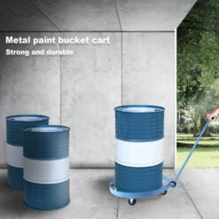 Chariot De Plantes En Acier, Chariot De Transport à Roulettes, 55 Gallons Dolly à Tambour Avec Poignée, Heavy Duty Chariot à Tambour Pour Atelier, Usines, Entrepôt 10 Chariot De Plantes En Acier, Chariot De Transport à Roulettes, 55 Gallons Dolly à Tambour Avec Poignée, Heavy Duty Chariot à Tambour Pour Atelier, Usines, Entrepôt -Stanleyfaco Magasin 81276819 4