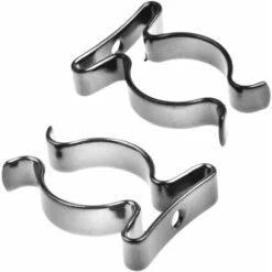 2x Clips Porte Accessoire Accroche Manche Tube Rond Atelier Garage Crochet Rangement Outil Ustensile, Diamètre 9 à 11 Mm