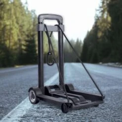 Diable Chariot Pliable à Poignée Télescopique + Sangle Élastique - Charge Max 30 Kg -Stanleyfaco Magasin 81923154 2