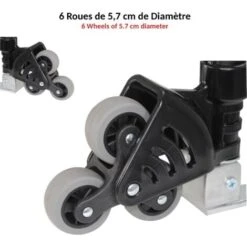 Diable Chariot Pliable Léger Télescopique - 6 Roues - Charge 60 Kg - Aluminium 10 Diable Chariot Pliable Léger Télescopique - 6 Roues - Charge 60 Kg - Aluminium -Stanleyfaco Magasin 81923411 4