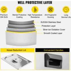VEVOR Nettoyeur A Ultrasons Double Frequence 10 L, Professionnel Nettoyeur A Ultrasons 220 V Avec Chauffage, Nettoyeur Ultrasons En Acier Inoxydable Pour Pieces Bijoux Carte De Circuit 28/40 KHz -Stanleyfaco Magasin 82895150 2