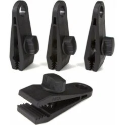 4 Pcs Pinces De Bache-Coupe-Vent Robuste Pour Auvent,Poignée Pour Pince-Accessoires De Pince De Tente Pour Camping,Baches,Caravane,Toile D'Ombre De Jardin,Noir -Stanleyfaco Magasin 83752903 3